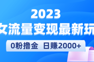 2023美女流量变现最新玩法