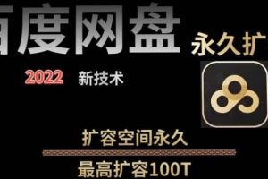 百度网盘无限扩容技术，外面卖399的，自用或出售都可以