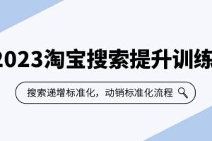 2023淘宝搜索-提升训练营，搜索-递增标准化，动销标准化流程（7节课）