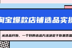 淘宝爆款店铺选品实操，2023从选品开始，一个好的选品方法决定于你是否盈利