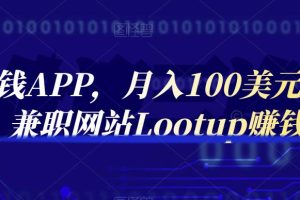 通过赚钱APP，月入100美元，正规兼职网站Lootup赚钱