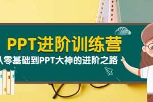 PPT进阶训练营（第二期）：从零基础到PPT大神的进阶之路（40节课）