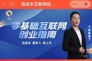 于老板来了·低成本互联网创业指南，零基础，低成本，高收入，易上手