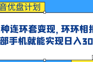 影音优盘计划，三种连环套变现，环环相扣，一部手机就能实现日入300